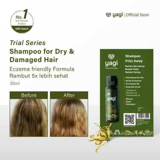 [8994451670429] YAGI Shampoo Frizz Away 30 ml